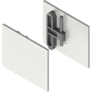 HELM GT-L Abdeckkappen-Set mit Abstandsprofil 9 mm Edelstahl-Effekt