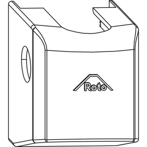 ROTO NX Abdeckkappe Ecklager P PVC R01.1 natursilber