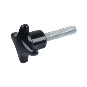 Kreuzgriffschraube DIN6335 Kunststoff Außen ø 32 mm mit Gewindestift M 6 x 15 mm