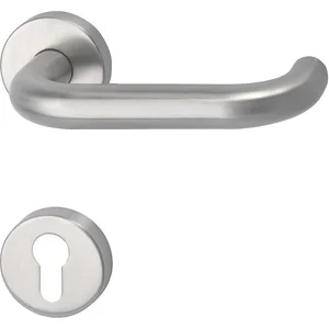 MARCHESI Drückergarnitur HARMONIE - auf Rosette PZ, 38 - 45, Edelstahl matt