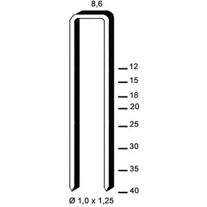 ALSAFIX Klammern Type H 18 mm aus Stahldraht verzinkt (6200 Stück)
