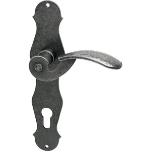 HALCÖ Drückergarnitur STUBAI - auf Schild PZ Stubai, schwarz hell passiviert