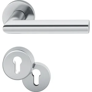 FSB Haustürdrückergarnitur 12 1076, Edelstahl matt