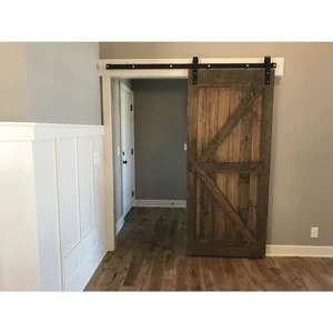 MARCHESI Schiebetürbeschlagset Holz 35-45 mm Laufschiene L=2000 mm Stahl schwarz