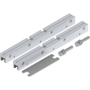 SOLIDO 100/HELM 140 Glasklemmstück-Set ESG/VSG 8-10,76 mm silber