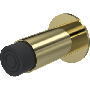 KWS Wandtürpuffer 2065 gefederter Puffer, Länge 100 mm, Messing poliert