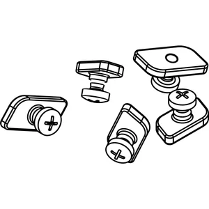 HAWA Junior 40 Montageset zu Winkelprofil (10 Stück)