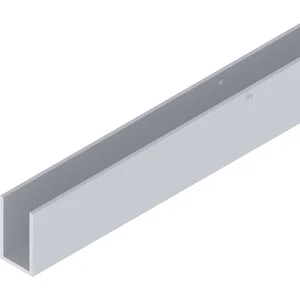 SOLIDO 100/HELM 140/GT-S 150 U-Blende auf Maß L=6000 mm silber eloxiert