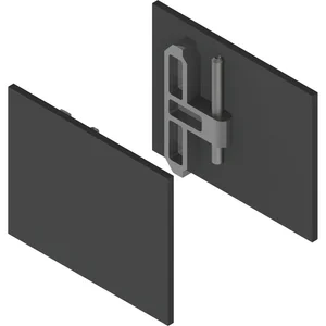 HELM GT-L Abdeckkappen-Set mit Abstandsprofil 9 mm schwarz matt