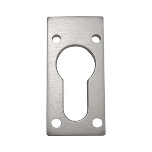 Unterlegplatte für Ausgleichsrosette, 27 x 55 x 5 mm, silber eloxiert