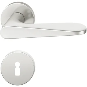 FSB Drückergarnitur 12 1144 ASL auf Rosette BB, silber eloxiert