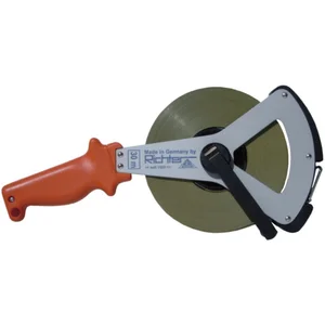 RICHTER Rahmen Stahlmaßband Metri 30 m weißlackiert Anfang B Genauigkeit II