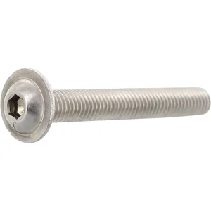 ISO7380-2 M 6x 65 Edelstahl A2-070 Linsenschraube mit Flansch und ISK