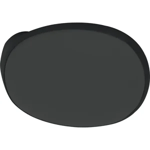 MARCHESI Türknopf gekröpft oval, 51 x 81 x 47, Edelstahl schwarz matt