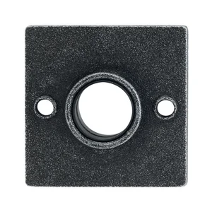 HALCÖ Drückerosette HALL & SÖLL, 52 x 52 mm, verzinkt schwarz passiviert