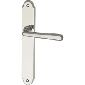 MARCHESI FH Drückergarnitur ALT-WIEN - auf Schild BL, Messing verchromt