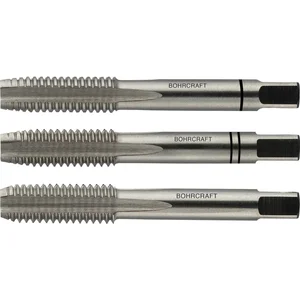 BOHRCRAFT Hand-Gewindebohrer-Satz HSSG DIN352 BSW Whitworth Gewinde W 7/16"