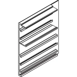 HAWA-Junior 80/100 Z Abdeckkappe Clipblende 66 mm rechts silber