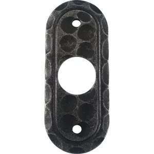 HALCÖ Drückerrosette SILL oval, 30 x 42 mm, verzinkt schwarz passiviert