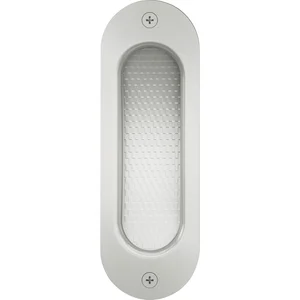 Schiebetürmuschel FSB 4212 oval,40x120 mm,ungelocht,Aluminium silber eloxiert