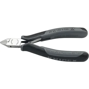 KNIPEX Elektronik-Hartmetall-Seitenschneider 7732HESD spitz kleine Facette 120mm