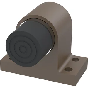 KWS Bodentürpuffer 2024 gefederter Anschlagpuffer, Alu dunkelbraun eloxiert