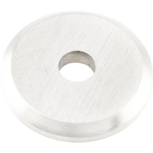 KWS Stützrosette f. Holz/Glastüren - ø 35mm, silber eloxiert