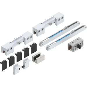 HELM GT-L 80 Beschlagset Glas 8-10,76 mm mit Einzugsdämpfung Edelstahl-Effekt