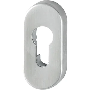 Schutzrosetten PZ oval außen, 33 x 72 x 10, Edelstahl matt