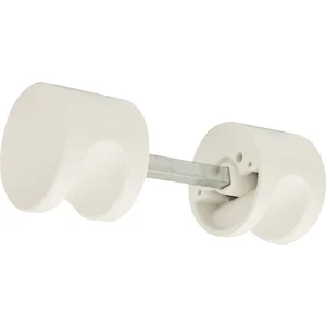 Türknopf 122.23 - auf Rosette, - mit Spezial - Drückerrosette, reinweiß