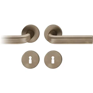 FSB Drückergarnitur 12 1242 ASL auf Rosette BB, Bronze dunkel patiniert