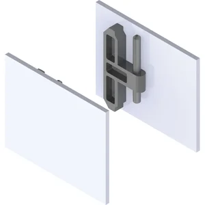 HELM GT-L Abdeckkappen-Set mit Abstandsprofil 9 mm silber eloxiert