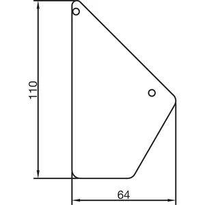 THYSSENKRUPP Syprotech Wandanschlussdeckel Easyline, Alu blank