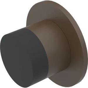 KWS Wandtürpuffer 2007 ø 50 mm, Aluminium dunkelbraun eloxiert