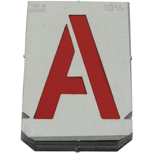 Signierschablonen-Satz Buchstaben 20 mm