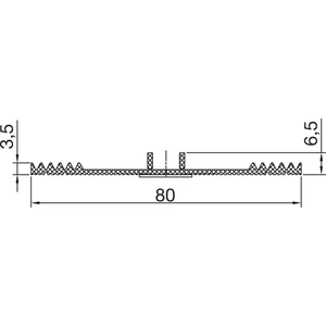 THYSSENKRUPP Syprotech Auflageband 80 für Glas, L=30 m, EPDM schwarz
