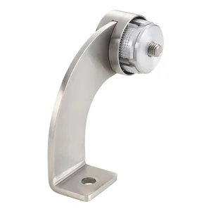 KWS Endstütze WS - gebogen 90° Rundrohr, rechts, Edelstahl