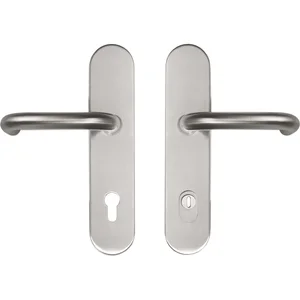 SH-Drückergarnitur HARMONIE - auf Schild PZ92, mit Kzs., Edelstahl, RC2