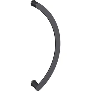 FSB Türgriff 66 6551 halbrund, Lochabstand 450 mm, Aluminium schwarz matt