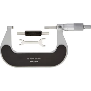 MITUTOYO Bügelmessschraube mit Einstellmaß DIN 863/1 Messbereich 75-100 mm