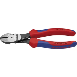 KNIPEX Kraft-Seitenschneider mit Feder DIN 5749 2K-Griff Länge 180 mm