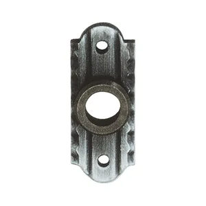 SCHÖSSWENDER Drückerrosette - 28 x 70 mm, Ansatz 18 mm, schwarz passiviert