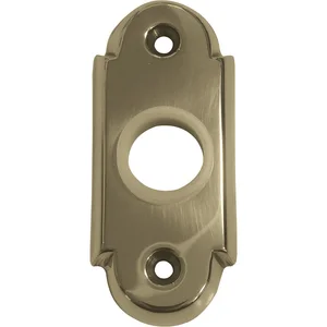 Drückerrosette WG oval, 32 x 74 x 16 mm, Messing poliert