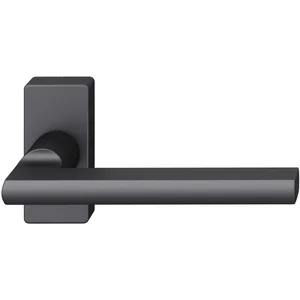 FSB Rahmentürdrücker 09 1035 Hochhaltefeder B eckige Rosette Aluminium schwarz