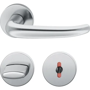 FSB Drückergarnitur 12 1023 ASL auf Rosette WC, Edelstahl matt