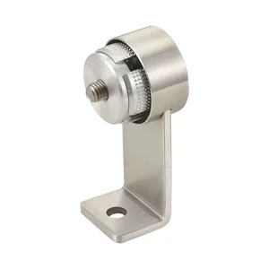 KWS Endstütze WS - gerade Rundrohr für Ø 40 mm, Edelstahl matt