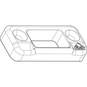 ROTO NT/NX Schließstück 2-flg. Holz Eurofalz 24 mm 13V Zink
