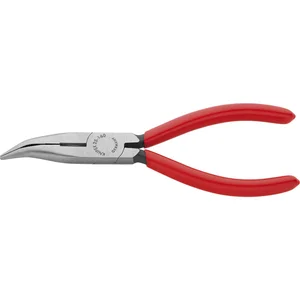 KNIPEX Flachrundzange mit Schneide, gebogen 160 mm