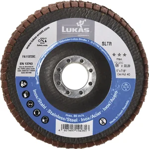 LUKAS Schleiflamellenteller SLTR CeramicAd ø 125 mm Korn 40