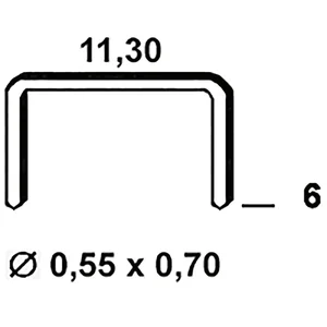 ALSAFIX Klammern Type 53 6 mm aus Stahldraht verzinkt (6000 Stück)